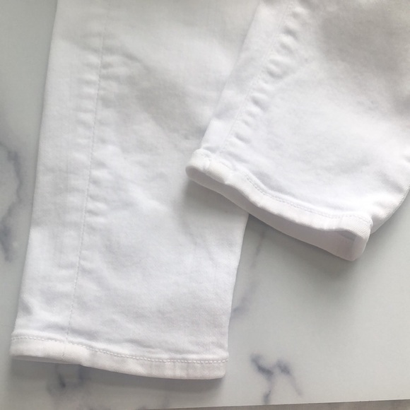 Le Skinny De Jeane Blanc White Distressed Jeans by Frame Denim Size 27 - Picture 13 of 16